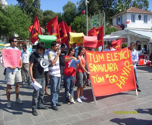 Bodrum'da ÖSS karşıtı basın açıklaması / 12.06.2008