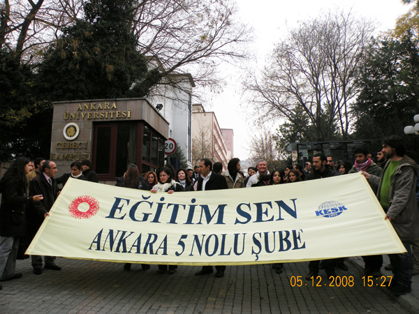 Ankara Tadal işçisi ve Cebeci öğrencilerine sahip çıkıyor! 05.11.2008