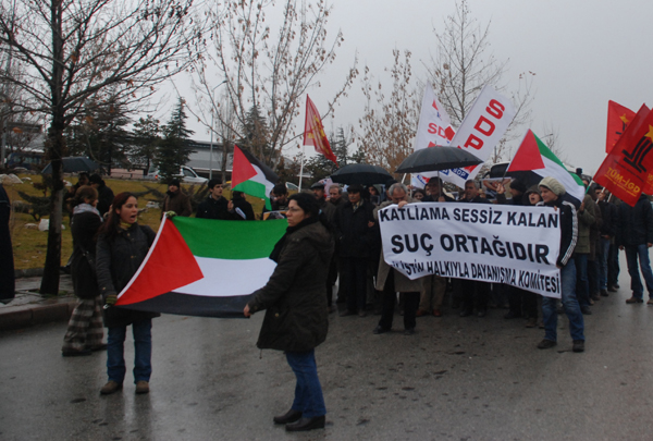 Gazze için Ankara'da BM önünde eylem yapıldı / 06.01.2009