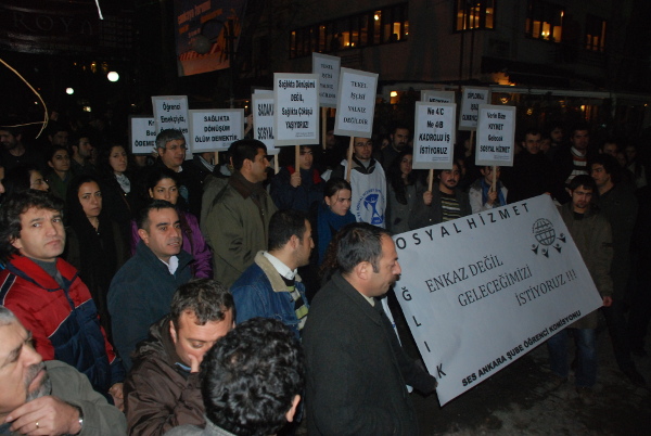 Ankara'da SES öğrenci komisyonu eylem yaptı! / 24.12.2009