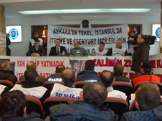 Sendikalardan Taksim'de açıklama /27.01.2010