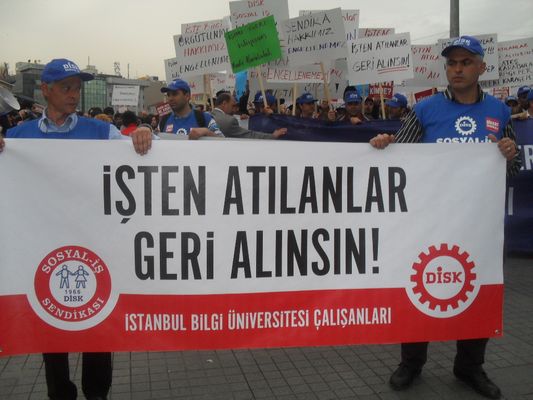 Bilgi Üniversitesi işçileri eylemde! / 08.05.2010