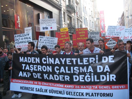 HSGGP'den maden işçileri için Taksim'de yürüyüş / 21.05.2010