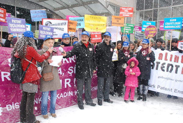 Patent işçisi yalnız değildir! / 08.03.2011