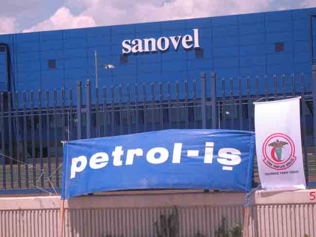 Sanovel Direnişi'ne destek ziyareti