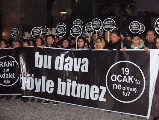 İzmir haykırdı: "Faşizme inat, kardeşimsin Hrant!" / 19.01.2012