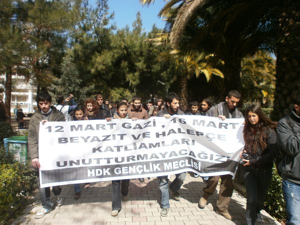 İzmir'de 16 Mart Beyazıt ve Halepçe Katliamı unutulmadı!
