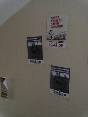 İlerici Öğrenciler İÜ'de YÖK'e hayır şiarını yükseltti