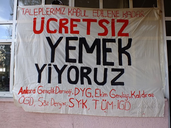 Cebeci Kampüsü'nde yemekhane eylemi 3.gününde!