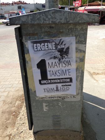 Edirne'de 1 Mayıs çağrısı sürüyor