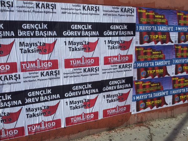 İlerici Gençler Alibeyköy'de 1 Mayıs çağrısını yükseltiyor