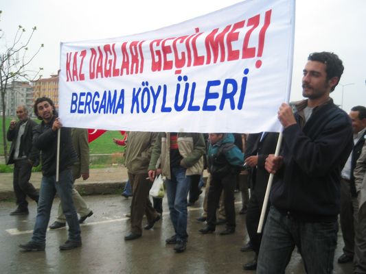 Çanakkale'de "Kaz Dağları'nda Siyanürlü Altına Hayır!" Mitingi / 05.04.2008