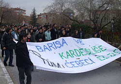 Cebeci'li Öğrenciler barış ve kardeşliğin safında buluştu!