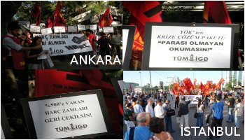 İlerici Gençler har(a)ç zamlarına karşı seslerini yükseltti!