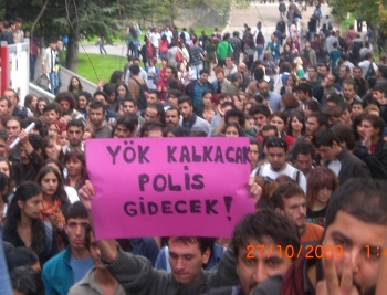 H.Ü Beytepe Kampüsü'nde polis saldırısı protesto edildi 