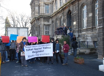 İTÜ-Maçka Öğrencilerinden TEKEL işçilerine selam!