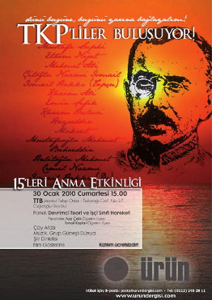 15 eğilmez baş, Ürün Sosyalist Dergi'nin etkinliğiyle anılıyor!