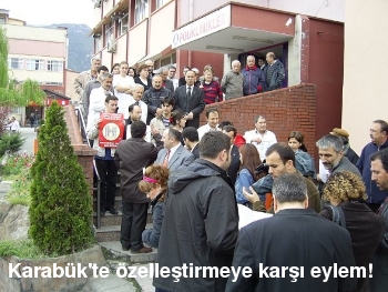 Kamu Hastaneleri Birliği Karabük'te Protesto Edildi