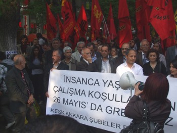 KESK Ankara Şubeler Platformu'ndan 26 Mayıs Genel Grevine çağrı