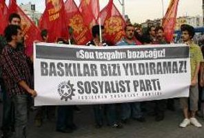 SP'ye yapılan saldırı protesto edildi