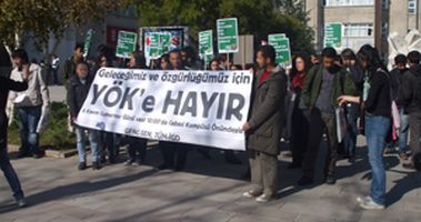 Hacettepe Üniversitesi'nde 6 Kasım mitingine çağrı için basın açıklaması yapıldı