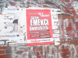 İzmir'de 6 Kasım afişlemesi devam ediyor