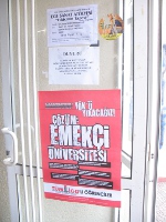 Ege Üniversitesi'nde 6 Kasım afişlemesi