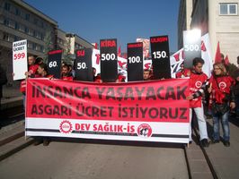 Dev Sağlık-İş emekçileri Ankara'da