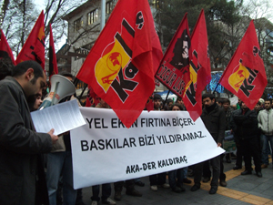  Kaldıraç'a yönelik saldırılar protesto edildi!