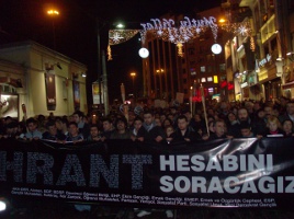Beyoğlu'nda "Hrant için, adalet için" meşaleli yürüyüş