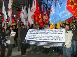 DHF ve Halkın Günlüğü Gazetesi'ne yönelik gözaltılar protesto edildi