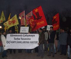 İşçi katliamlarına karşı OSTİM'de basın açıklaması yapıldı