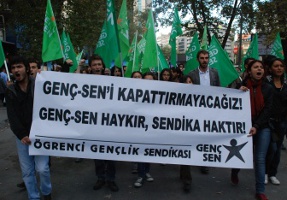 Ankara'da GENÇ-SEN'in kapatılma kararı protesto edildi!