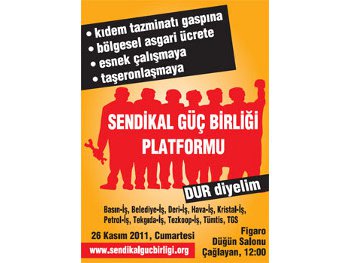 Sendikal Güç Birliği İstanbul'da toplanıyor