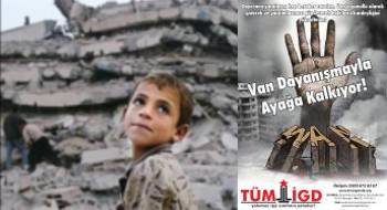 İlerici gençler Ankara Üniversitesi'nde Vanlı çocuklar için kampanya yürütüyor