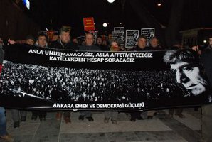 Ankara Hrant için sokağa döküldü