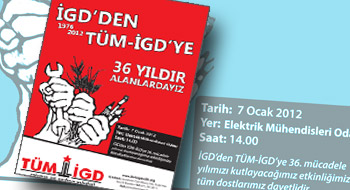 İGD'den TÜM-İGD'ye 36 yıldır alanlardayız!