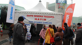 KESK İstanbul Şubeler Platformu'nun çadır eylemleri devam ediyor! 
