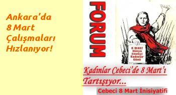 Ankara Üniversitesi Cebeci Kampüsü'nde 8 Mart Forumu