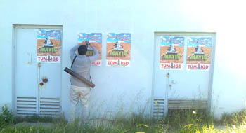 İlerici Gençler  Edirne'de afiş çalışması yaptı