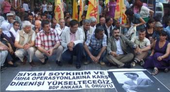 Siyasi soykırımlara karşı Ankara'da basın açıklaması gerçekleştirildi