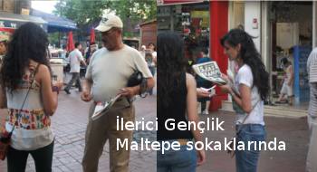 Ele ele yürüyenler, yeni ellere dokunmak için Maltepe sokaklarındaydı