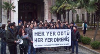 Marmara Üniversitesi öğrencisi ODTÜ'nün yanında