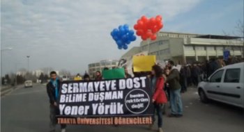 Trakya Üniversitesi öğrencileri ODTÜ'nün yanında