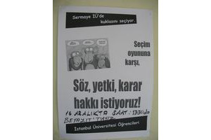İstanbul Üniversitesi'nde sermaye kuklasını seçiyor
