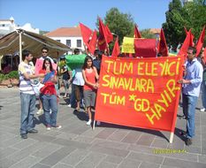 Bodrum TÜM-İGD'den ÖSS karşıtı eylem