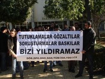 Baskılar, tutuklamalar, gözaltılar bizi yıldırımaz!