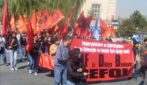 IMF-DB protesto eylemleri Ankara'da da devam ediyor.