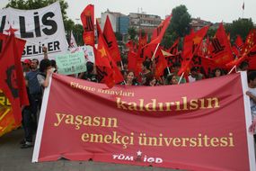 Bütün eleme sınavları kaldırılsın  Yaşasın emekçi üniversitesi!