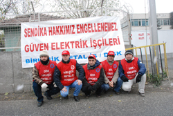 Güven Elektrik işçisi direniyor! Direnen emekçi kazanacak!